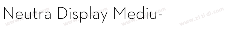 Neutra Display Mediu字体转换